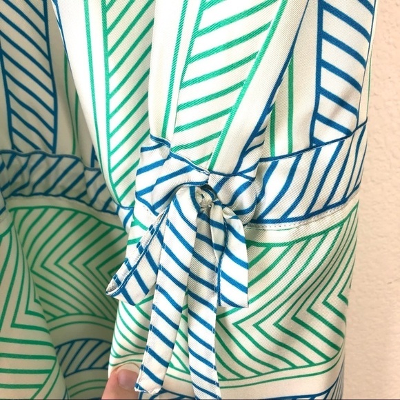 Lauren Moffatt for Anthropologie Silk Dress Size 0‎ Classic Elegant Retro Brunch - Picture 3 of 8